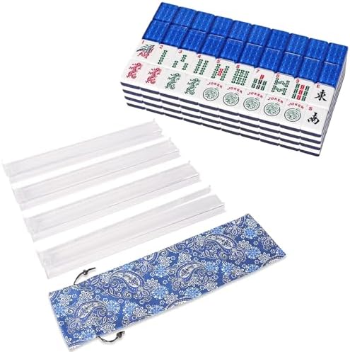 Acrylic tiles with blue prints and rack pusher set