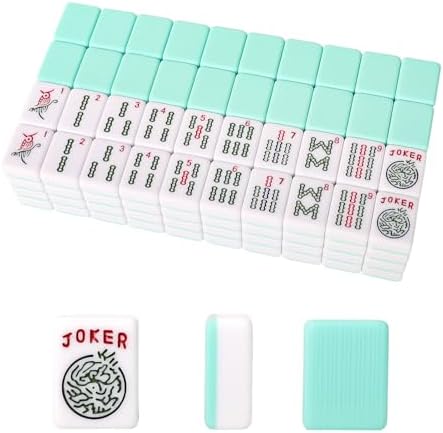 American mahjong tiles, 166 light green, tiles only