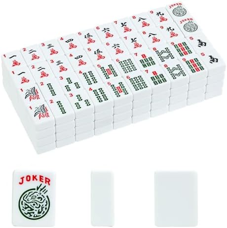 American mahjong tiles, 166 white, tiles only