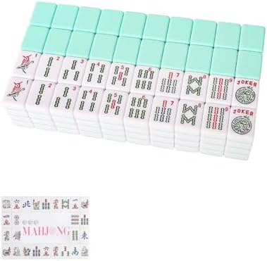 American mahjong tiles, light green, with tile mixers