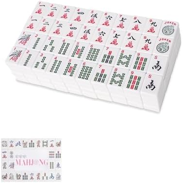 American mahjong tiles, white, with tile mixers