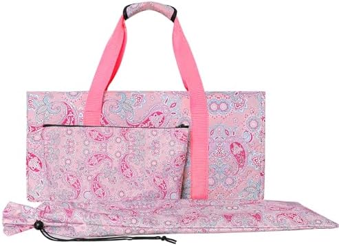 Mahjong bag with rack drawstring pouch, pink printed