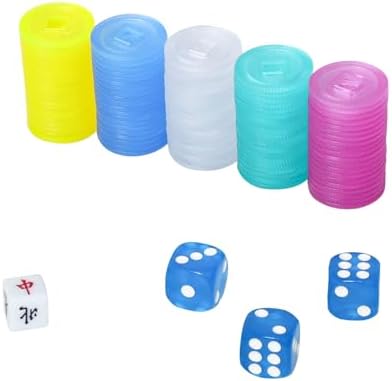 Scoring coins, 100 chips in 5 colors