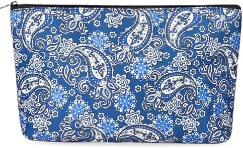 Tiles bag, thickened blue printed, case only